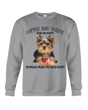 Yorkshire And Coffee make me happy Gift for you Crewneck Sweatshirt tile