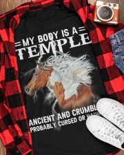 Horse my body is a temple horse lovers Classic T-Shirt apparel-classic-tshirt-lifestyle-front-163