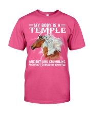 Horse my body is a temple horse lovers Premium Fit Mens Tee tile