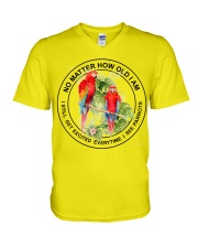 Parrot no matter parrot lovers V-Neck T-Shirt tile