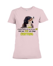 Bernese mountain if you are lucky berner lovers Premium Fit Ladies Tee tile