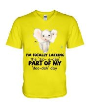 Elephant i am totally elephant lovers V-Neck T-Shirt tile
