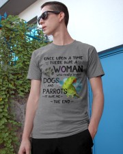 Dog and Parrot it was me the end cus Classic T-Shirt apparel-classic-tshirt-lifestyle-17