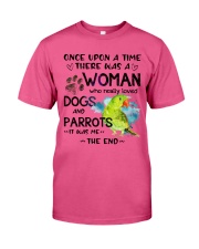 Dog and Parrot it was me the end cus Premium Fit Mens Tee tile