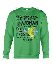 Dog and Parrot it was me the end cus Crewneck Sweatshirt tile