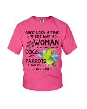 Dog and Parrot it was me the end cus Youth T-Shirt tile