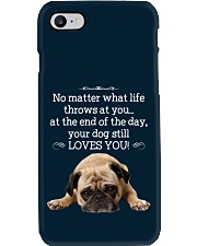 Pug at the end of the day dog lover Phone Case tile
