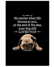 Pug at the end of the day dog lover Vertical Poster tile