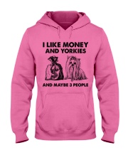 Yorkshire terrier and money three people Hooded Sweatshirt tile