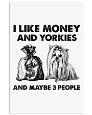Yorkshire terrier and money three people Vertical Poster tile