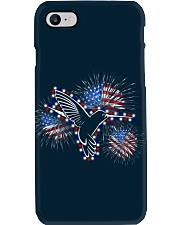 Hummingbird flag fireworks bird lover Phone Case tile