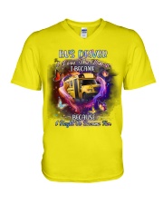 Bus driver I love the woman Gift for you V-Neck T-Shirt tile