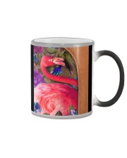 Flamingo magical bird lover Color Changing Mug tile