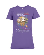 Sloth the best thing sloth lover Premium Fit Ladies Tee tile