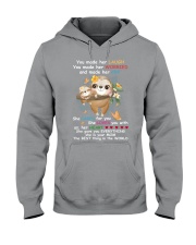 Sloth the best thing sloth lover Hooded Sweatshirt tile