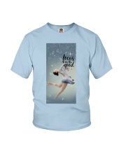 Ice skating Focus on the good Gift for you Youth T-Shirt tile