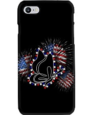 Butterfly flag fireworks Phone Case tile