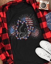 Butterfly flag fireworks Classic T-Shirt apparel-classic-tshirt-lifestyle-front-163