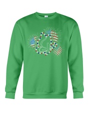 Butterfly flag fireworks Crewneck Sweatshirt tile
