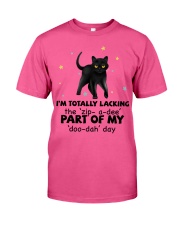 Black cat i am totally cat lovers Classic T-Shirt tile