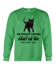 Black cat i am totally cat lovers Crewneck Sweatshirt tile