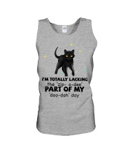 Black cat i am totally cat lovers Unisex Tank tile