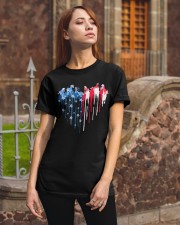 Horse freedom colors horse lovers Classic T-Shirt apparel-classic-tshirt-lifestyle-06