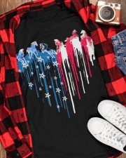Horse freedom colors horse lovers Classic T-Shirt apparel-classic-tshirt-lifestyle-front-163