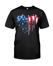 Horse freedom colors horse lovers Classic T-Shirt front