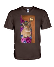 Bunny magical gift for bunny lover V-Neck T-Shirt tile