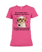 Shih Tzu Let me pour you Gift for you Premium Fit Ladies Tee tile