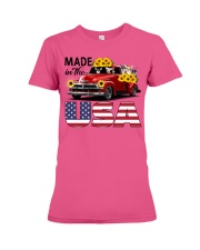 Chihuahua Made in us Gift for you Premium Fit Ladies Tee tile