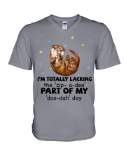 Otter i am totally otter lovers V-Neck T-Shirt tile