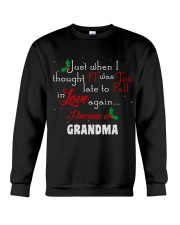 Grandma love again gift for family personalized Crewneck Sweatshirt front