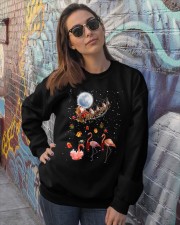 Flamingo hoho gift for flamingo lovers Crewneck Sweatshirt lifestyle-unisex-sweatshirt-front-3