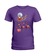 Flamingo hoho gift for flamingo lovers Ladies T-Shirt tile