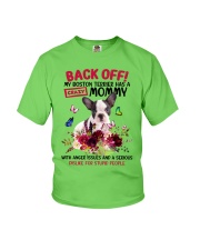 Boston Terrier has a crazy mommy Gift for you Youth T-Shirt tile