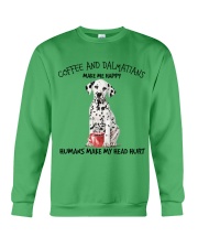 Dalmatian And Coffee make me happy Gift for you Crewneck Sweatshirt tile