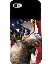 Moose butterfly on nose moose lovers Phone Case tile