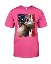 Moose butterfly on nose moose lovers Classic T-Shirt tile