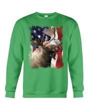 Moose butterfly on nose moose lovers Crewneck Sweatshirt tile