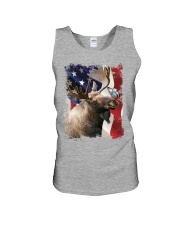 Moose butterfly on nose moose lovers Unisex Tank tile