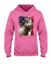 Moose butterfly on nose moose lovers Hooded Sweatshirt tile