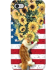 Cat flowers and freedom cat lovers cat moms Phone Case i-phone-8-case