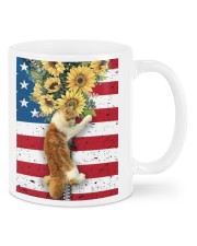 Cat flowers and freedom cat lovers cat moms Mugs tile