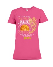 Butterfly you taught insect bug lover personalized Premium Fit Ladies Tee tile