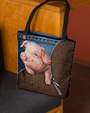 Pig super cool pig lovers All-over Tote aos-all-over-tote-lifestyle-front-02