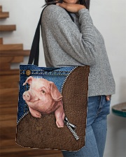 Pig super cool pig lovers All-over Tote aos-all-over-tote-lifestyle-front-09