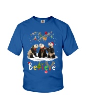 Panda believe gift for panda lovers gift for you Youth T-Shirt tile