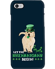 Golden retriever let the shenanigans begins Phone Case tile